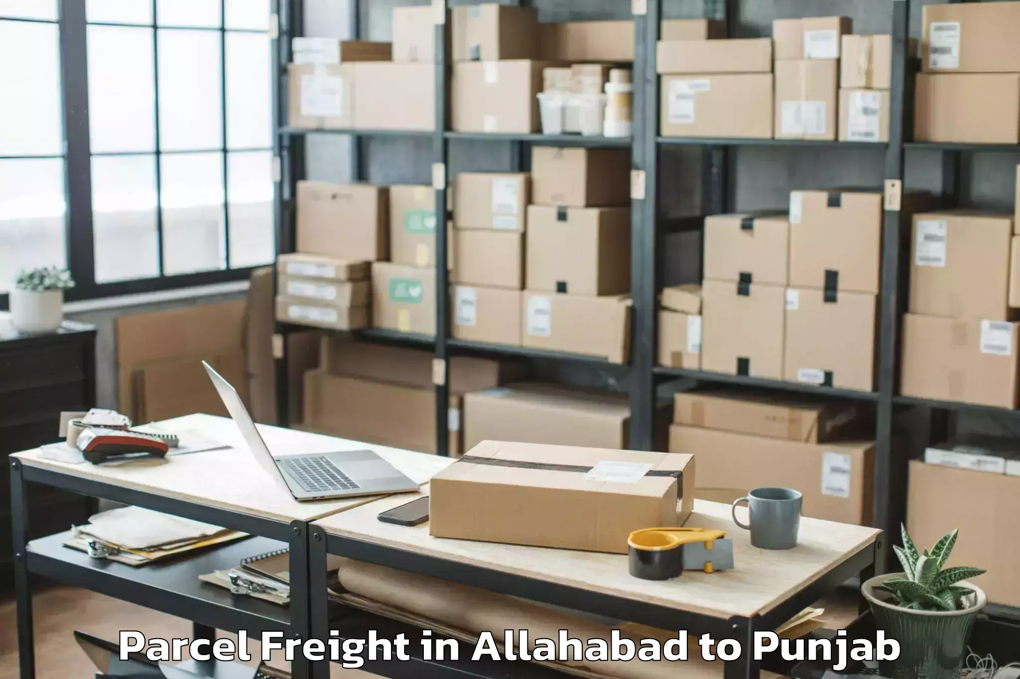 Leading Allahabad to Dera Nanak Parcel Freight Provider